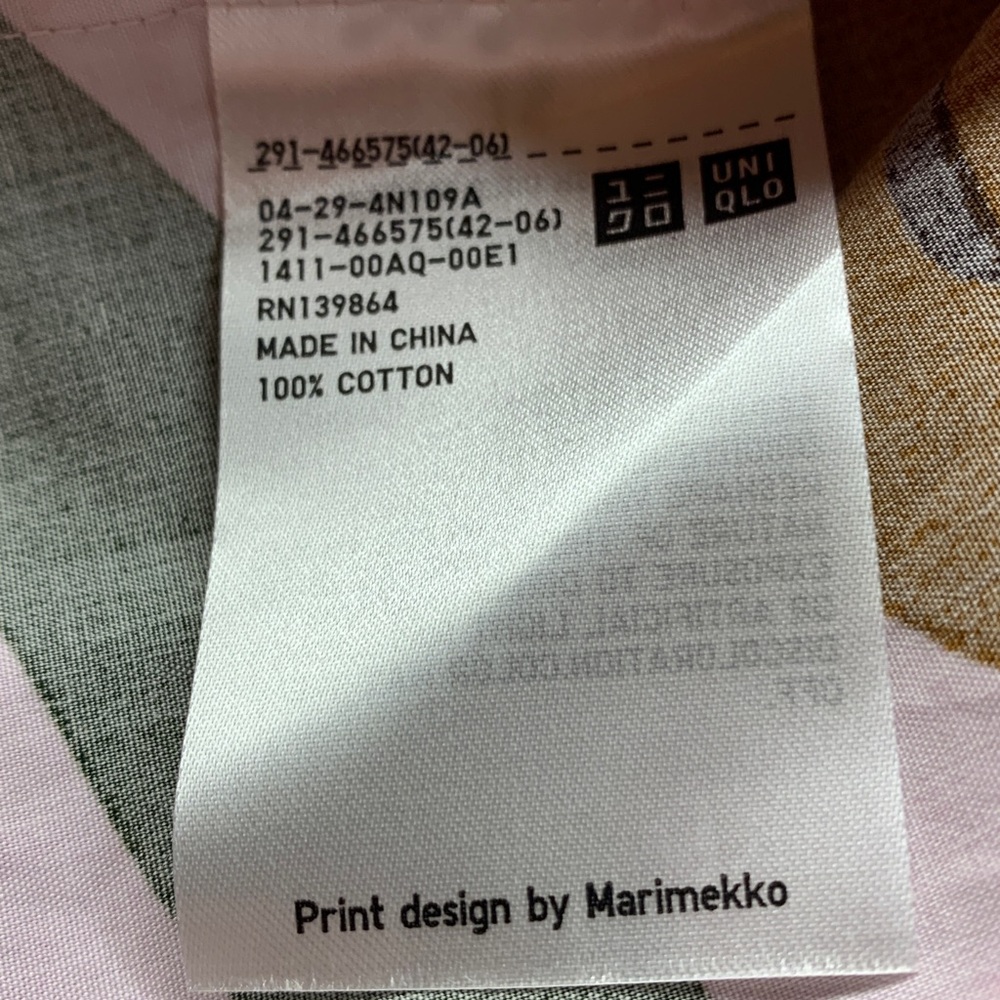 Marimekko for Uniqlo pink & red floral midi dress - Picture 9 of 9